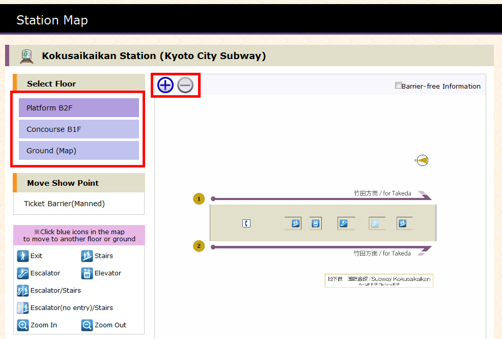 Station map page